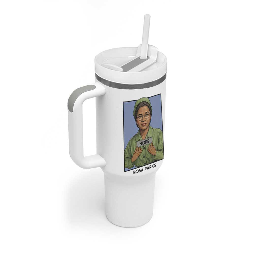 Nope Rosa Parks Tumbler With Handle Female Empowerment History Gift