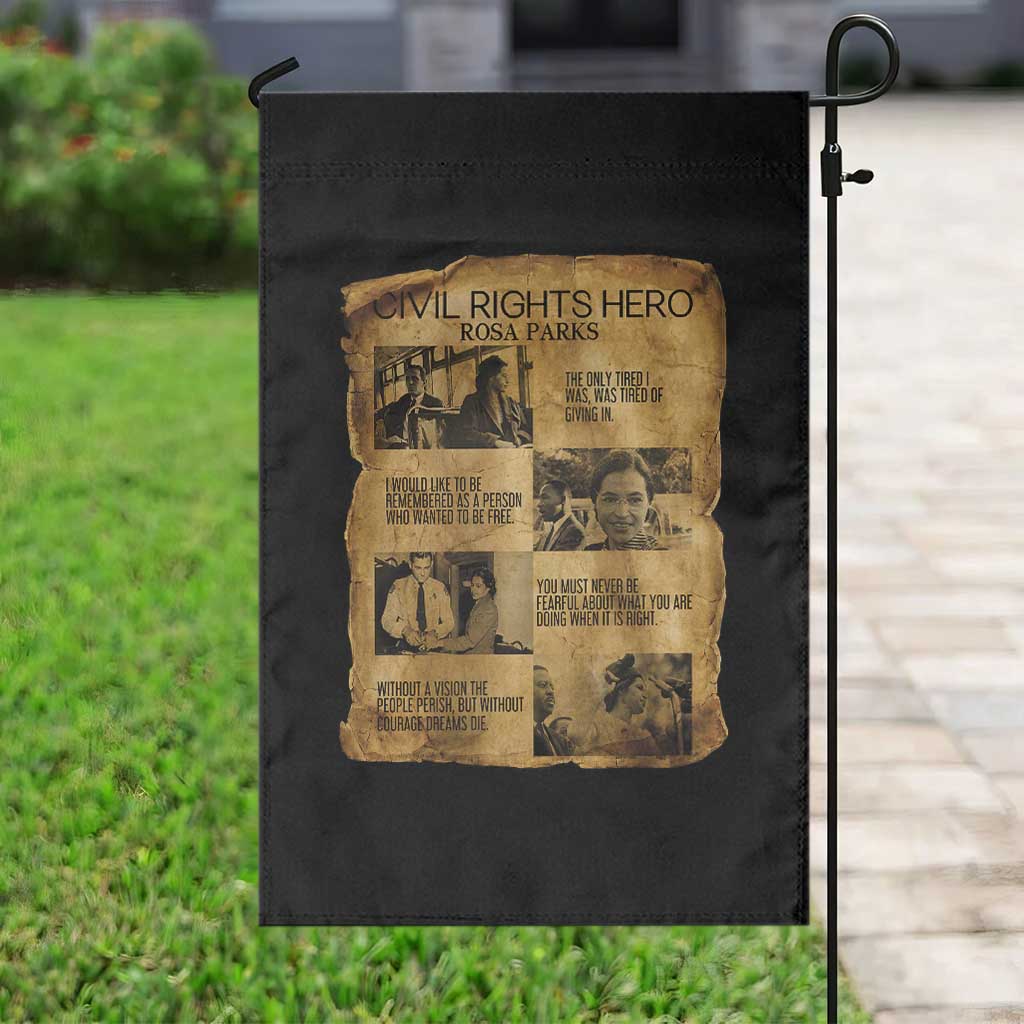 Rosa Parks Quote Garden Flag Civil Rights History Hero