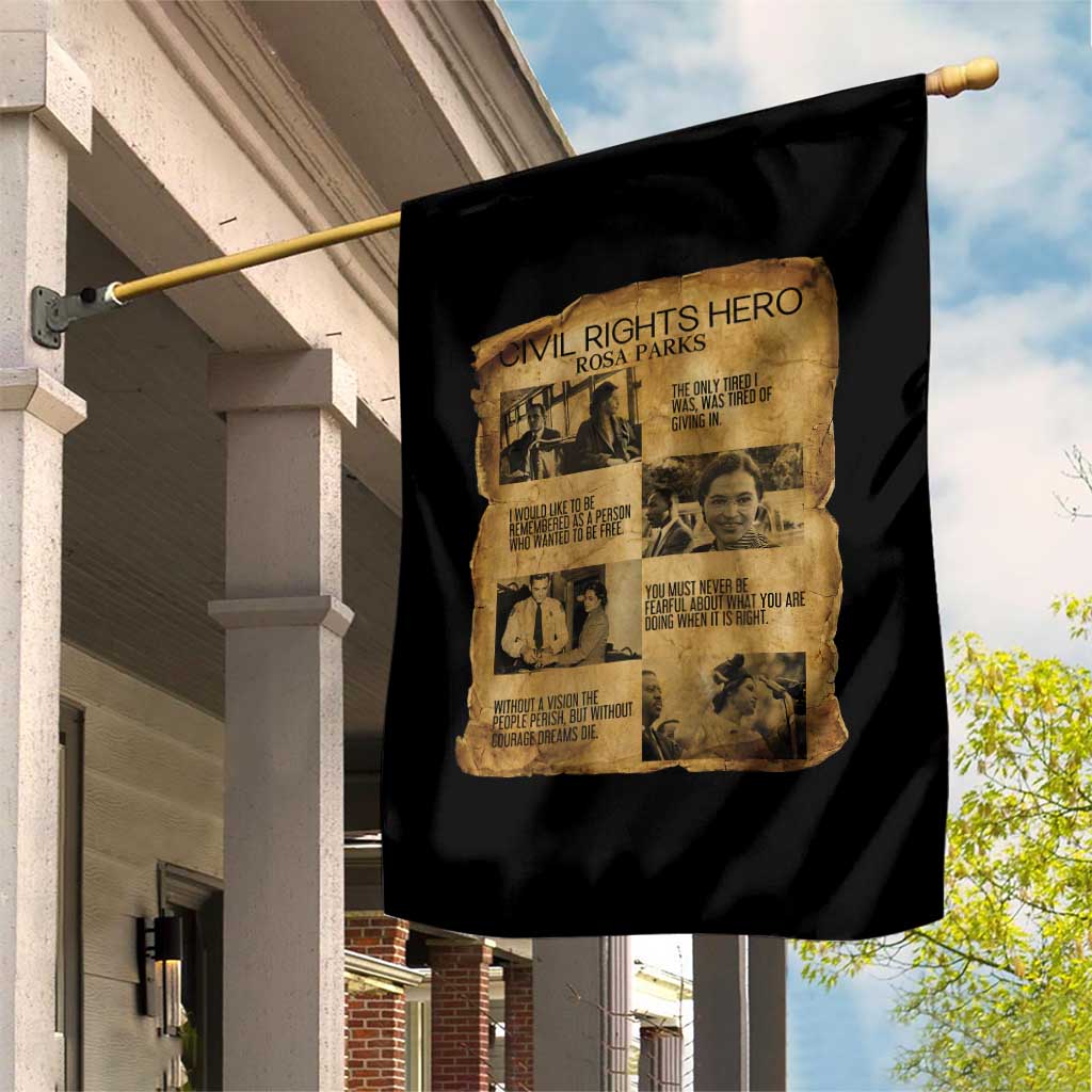 Rosa Parks Quote Garden Flag Civil Rights History Hero