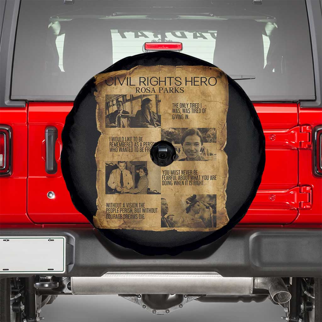 Rosa Parks Quote Spare Tire Cover Civil Rights History Hero