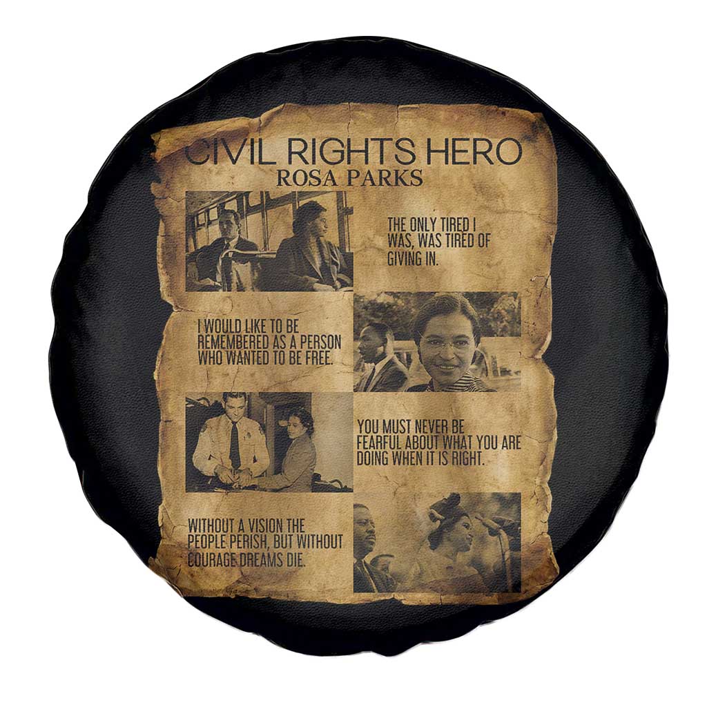 Rosa Parks Quote Spare Tire Cover Civil Rights History Hero