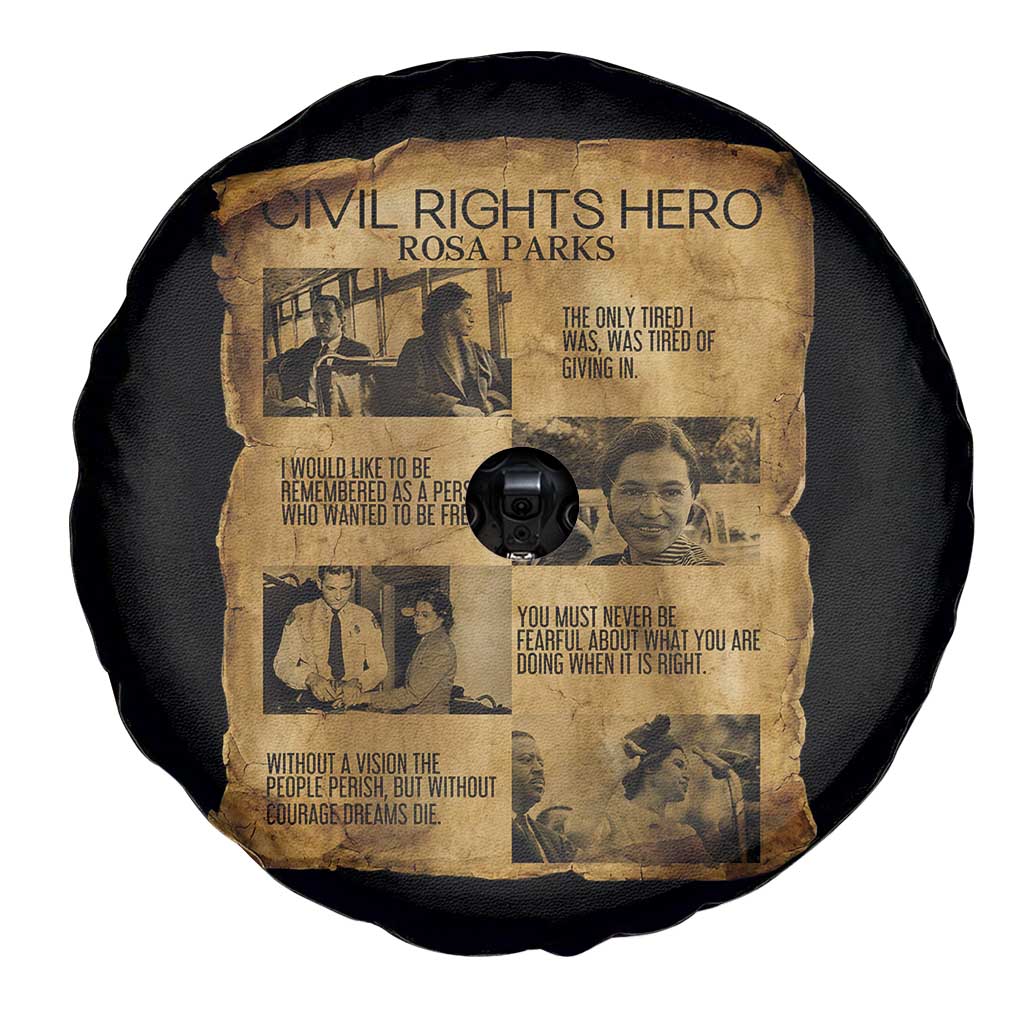 Rosa Parks Quote Spare Tire Cover Civil Rights History Hero