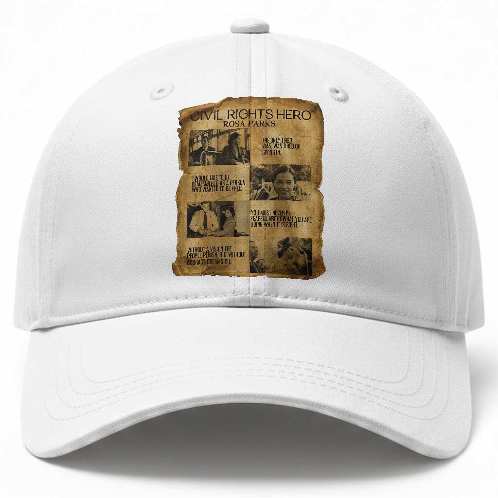 Rosa Parks Quote Baseball Cap Civil Rights History Hero