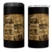 Rosa Parks Quote 4 in 1 Can Cooler Tumbler Civil Rights History Hero