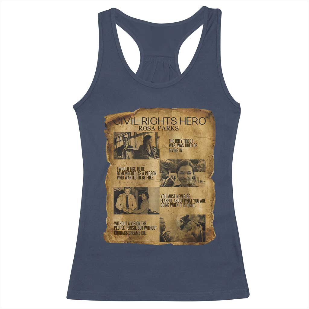 Rosa Parks Quote Racerback Tank Top Civil Rights History Hero