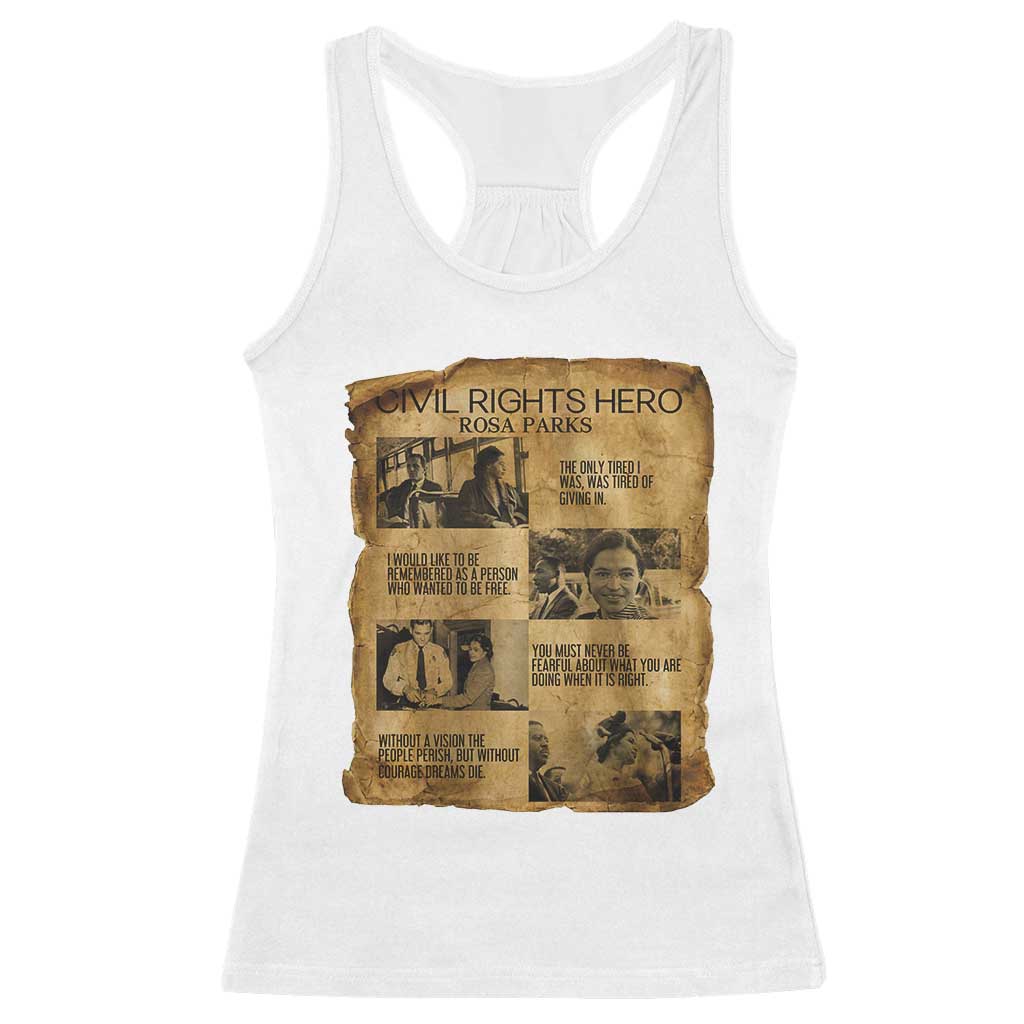 Rosa Parks Quote Racerback Tank Top Civil Rights History Hero