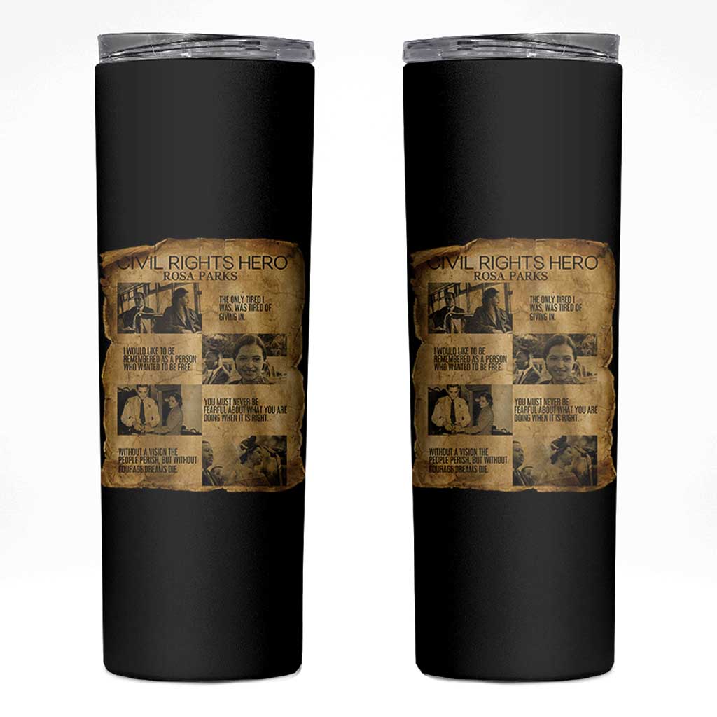 Rosa Parks Quote Skinny Tumbler Civil Rights History Hero