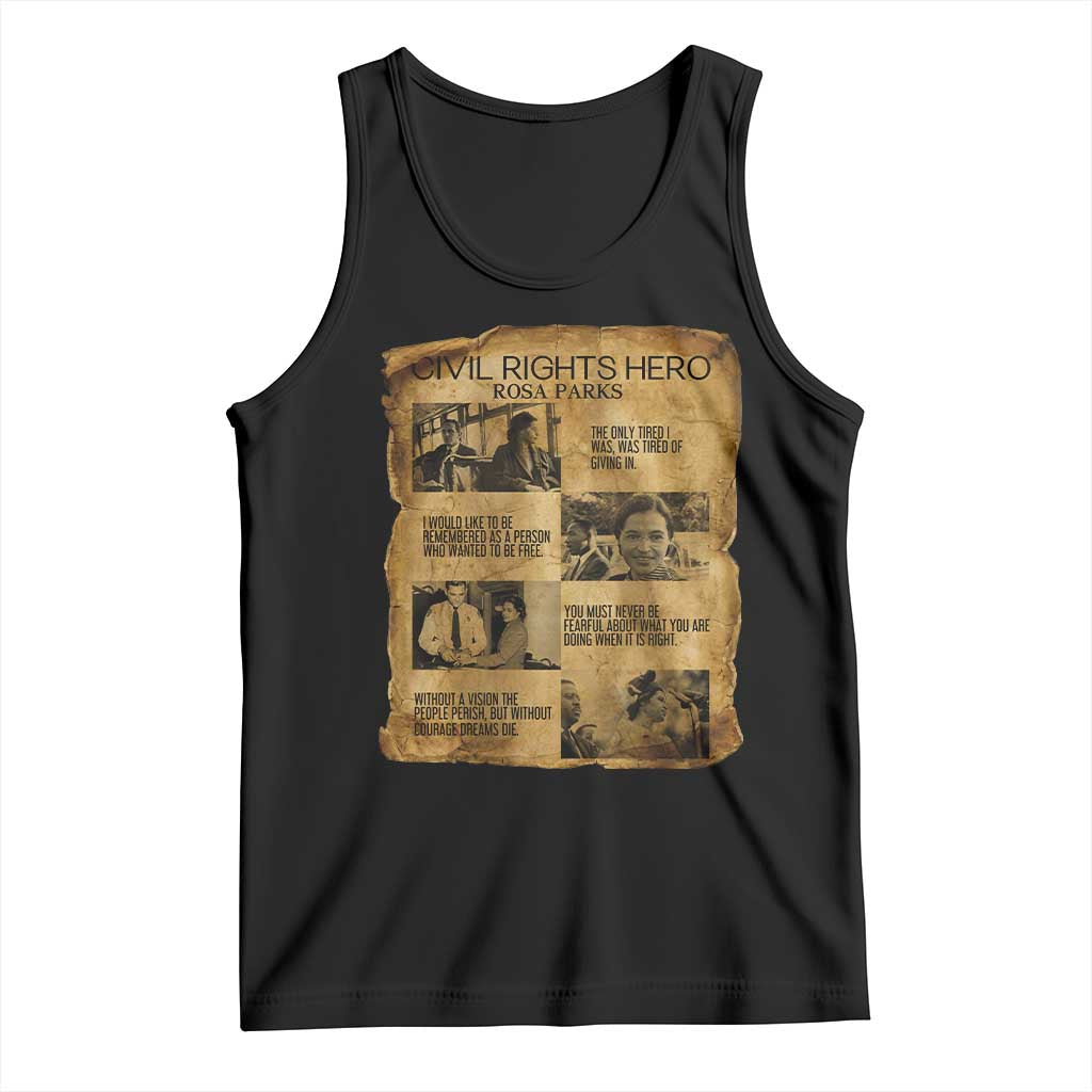 Rosa Parks Quote Tank Top Civil Rights History Hero