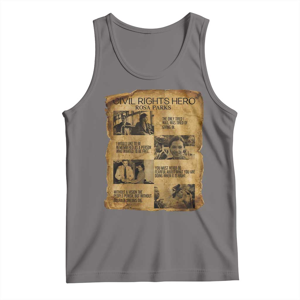Rosa Parks Quote Tank Top Civil Rights History Hero