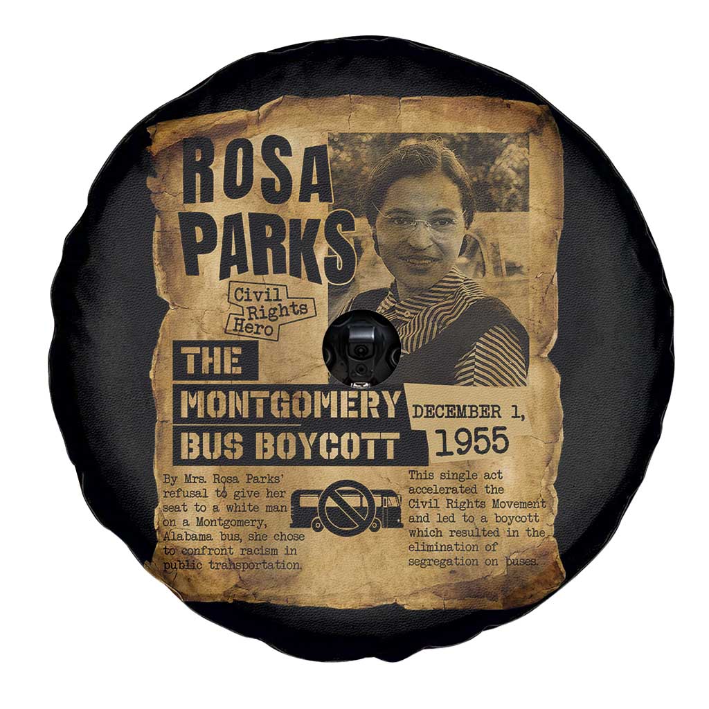Vintage Rosa Parks Spare Tire Cover Groovy Black History Month