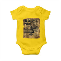 Vintage Rosa Parks Baby Onesie Groovy Black History Month
