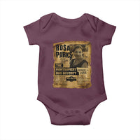 Vintage Rosa Parks Baby Onesie Groovy Black History Month