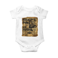 Vintage Rosa Parks Baby Onesie Groovy Black History Month