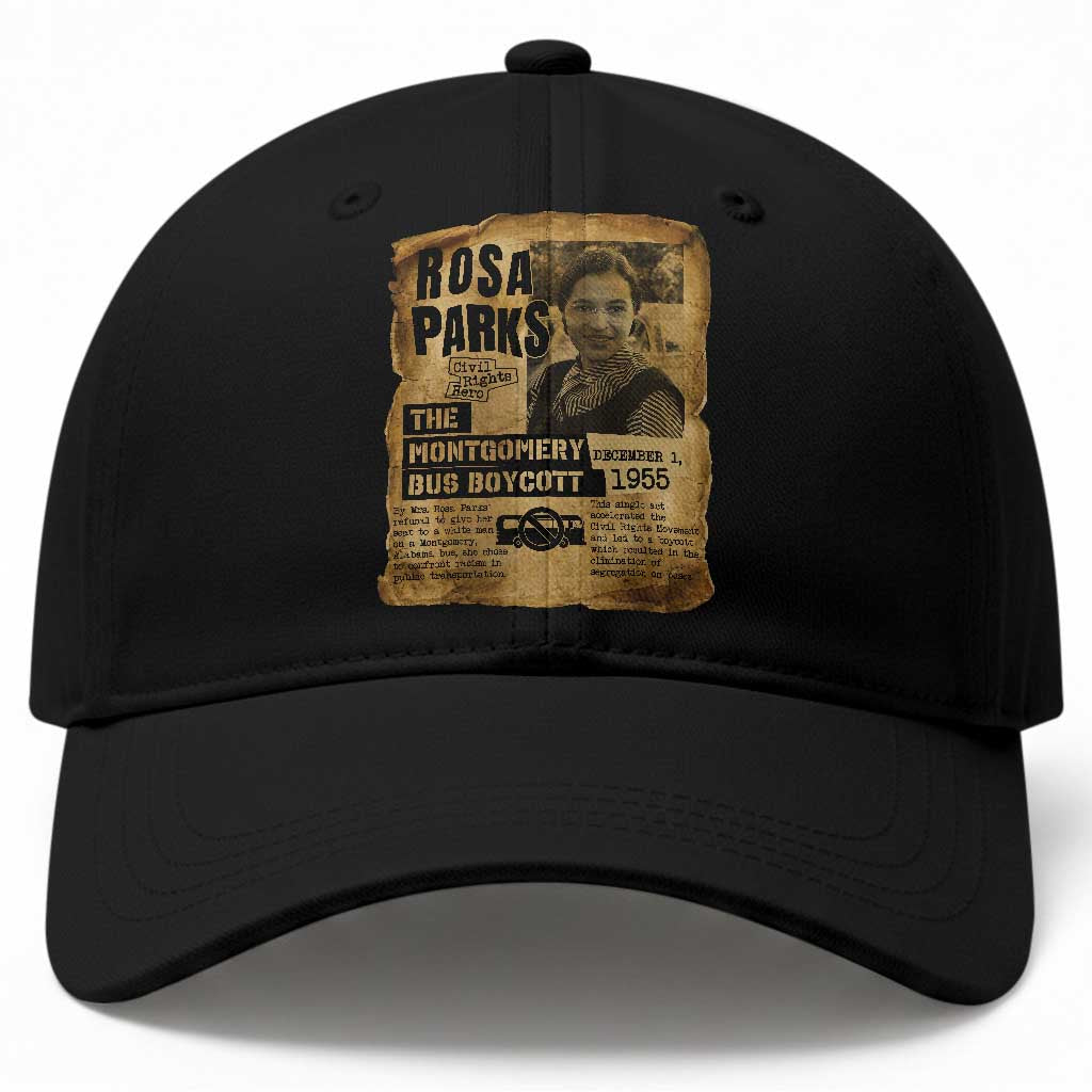 Vintage Rosa Parks Baseball Cap Groovy Black History Month