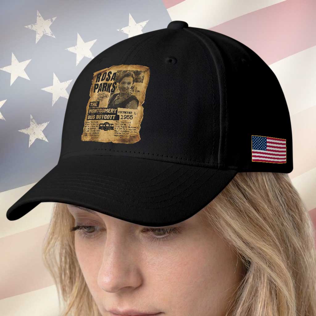 Vintage Rosa Parks Baseball Cap Groovy Black History Month