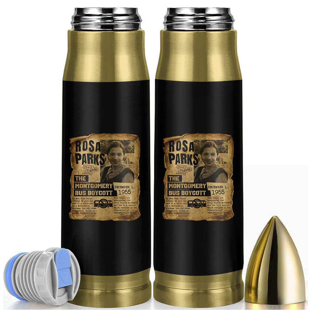 Vintage Rosa Parks Bullet Tumbler Groovy Black History Month