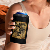 Vintage Rosa Parks 4 in 1 Can Cooler Tumbler Groovy Black History Month
