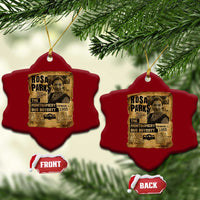 Vintage Rosa Parks Ceramic Ornament Groovy Black History Month