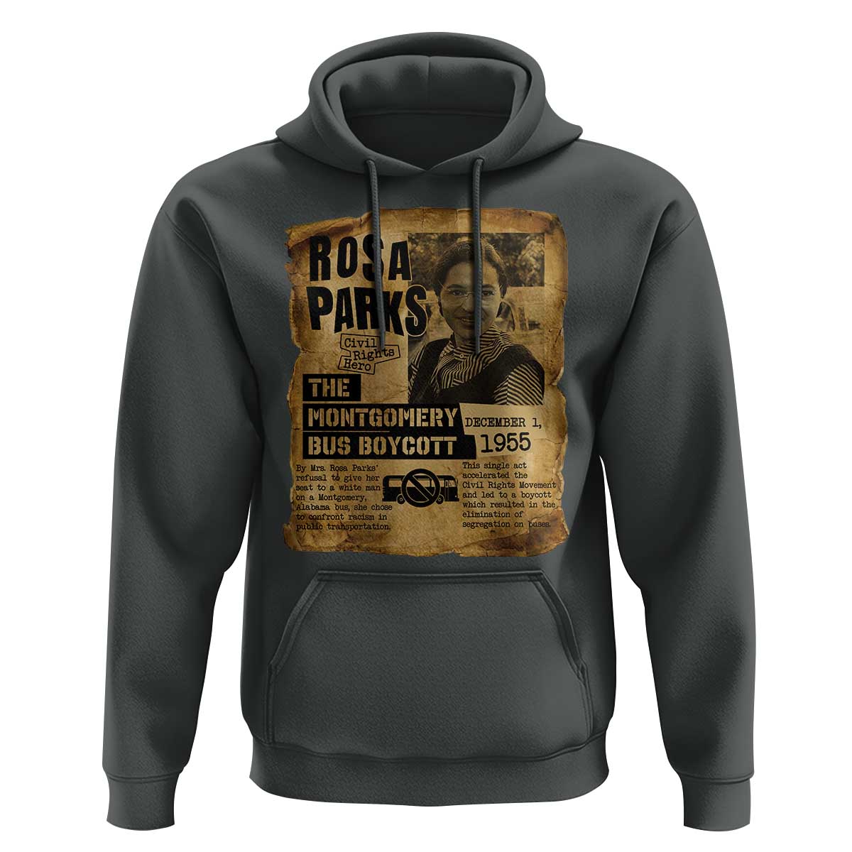 Vintage Rosa Parks Hoodie Groovy Black History Month