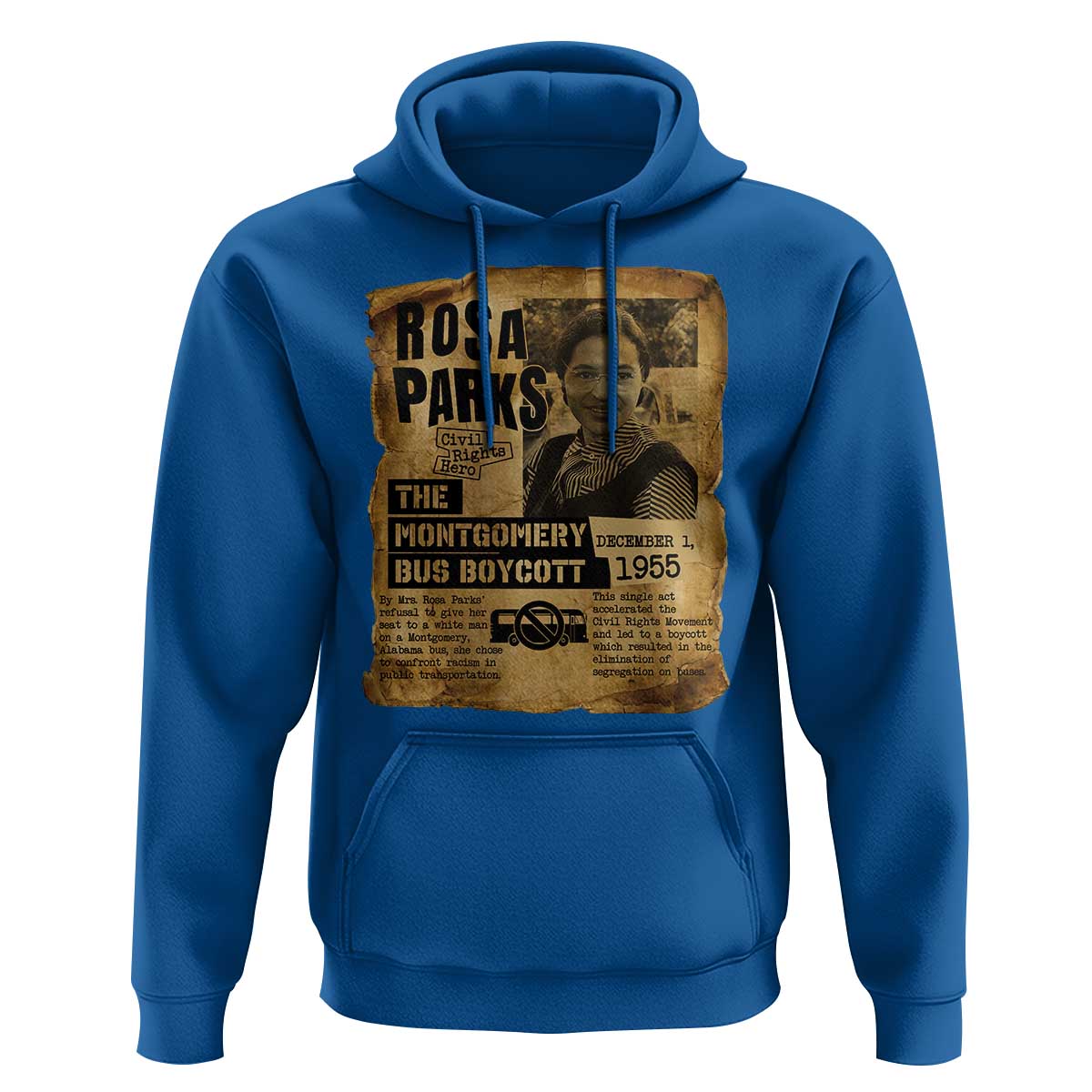 Vintage Rosa Parks Hoodie Groovy Black History Month