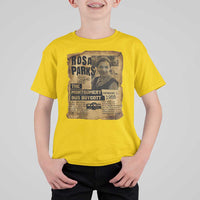 Vintage Rosa Parks T Shirt For Kid Groovy Black History Month