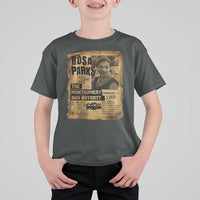 Vintage Rosa Parks T Shirt For Kid Groovy Black History Month
