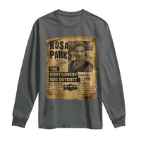 Vintage Rosa Parks Long Sleeve Shirt Groovy Black History Month