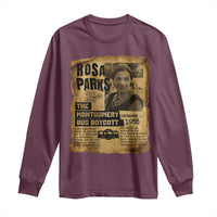 Vintage Rosa Parks Long Sleeve Shirt Groovy Black History Month