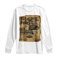 Vintage Rosa Parks Long Sleeve Shirt Groovy Black History Month