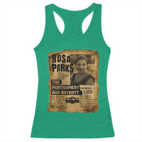 Vintage Rosa Parks Racerback Tank Top Groovy Black History Month