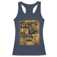 Vintage Rosa Parks Racerback Tank Top Groovy Black History Month