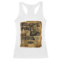 Vintage Rosa Parks Racerback Tank Top Groovy Black History Month