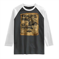 Vintage Rosa Parks Raglan Shirt Groovy Black History Month