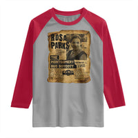 Vintage Rosa Parks Raglan Shirt Groovy Black History Month