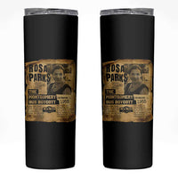 Vintage Rosa Parks Skinny Tumbler Groovy Black History Month