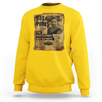 Vintage Rosa Parks Sweatshirt Groovy Black History Month