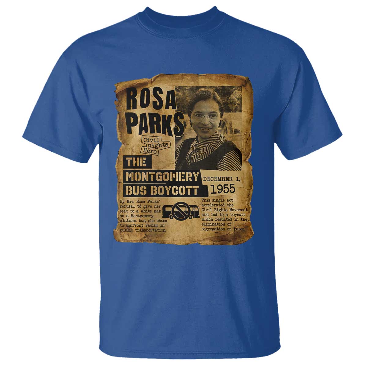 Vintage Rosa Parks T Shirt Groovy Black History Month
