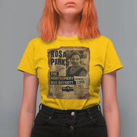 Vintage Rosa Parks T Shirt For Women Groovy Black History Month