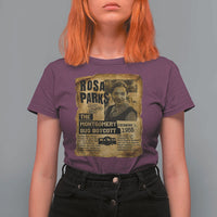 Vintage Rosa Parks T Shirt For Women Groovy Black History Month