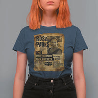 Vintage Rosa Parks T Shirt For Women Groovy Black History Month