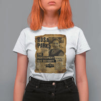 Vintage Rosa Parks T Shirt For Women Groovy Black History Month