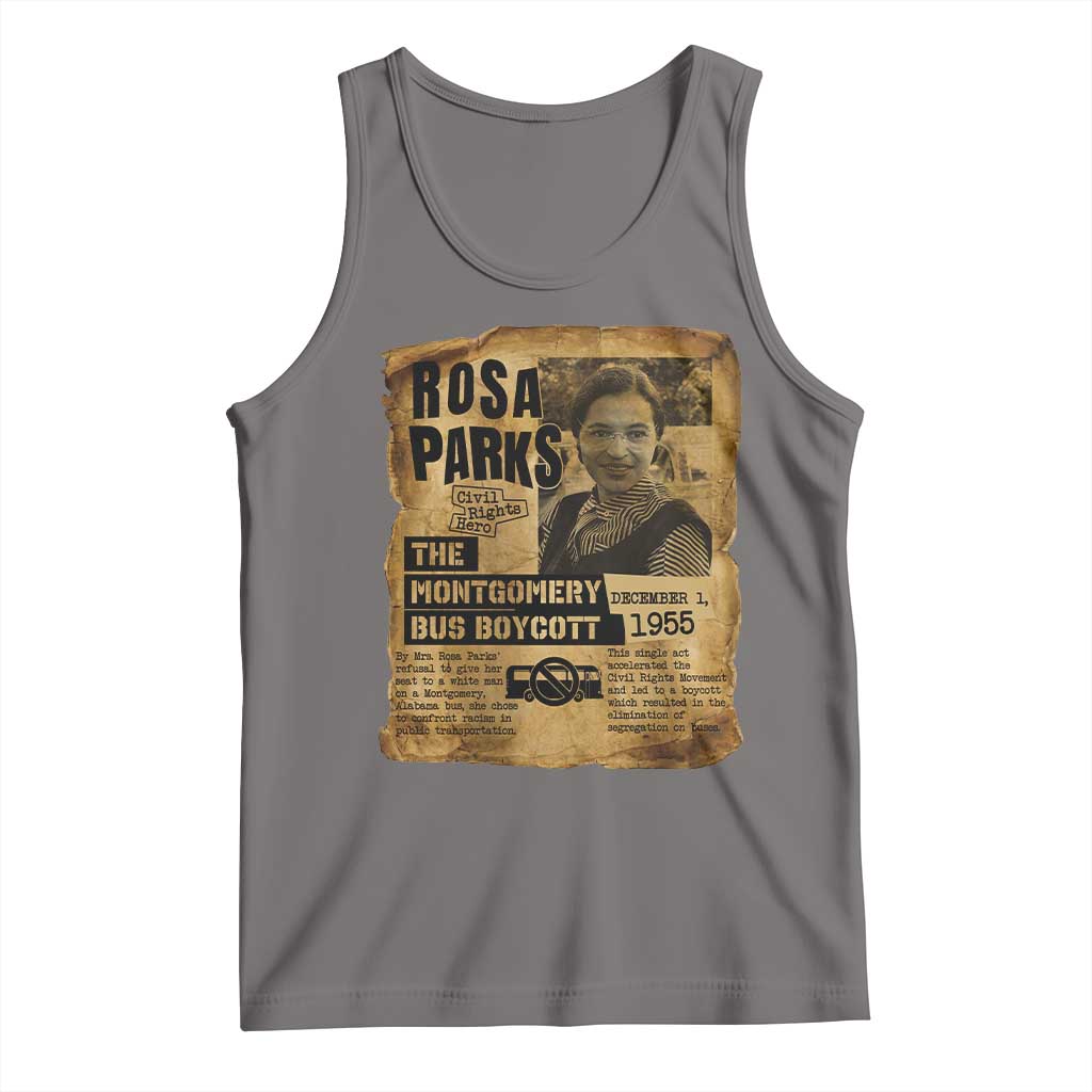 Vintage Rosa Parks Tank Top Groovy Black History Month