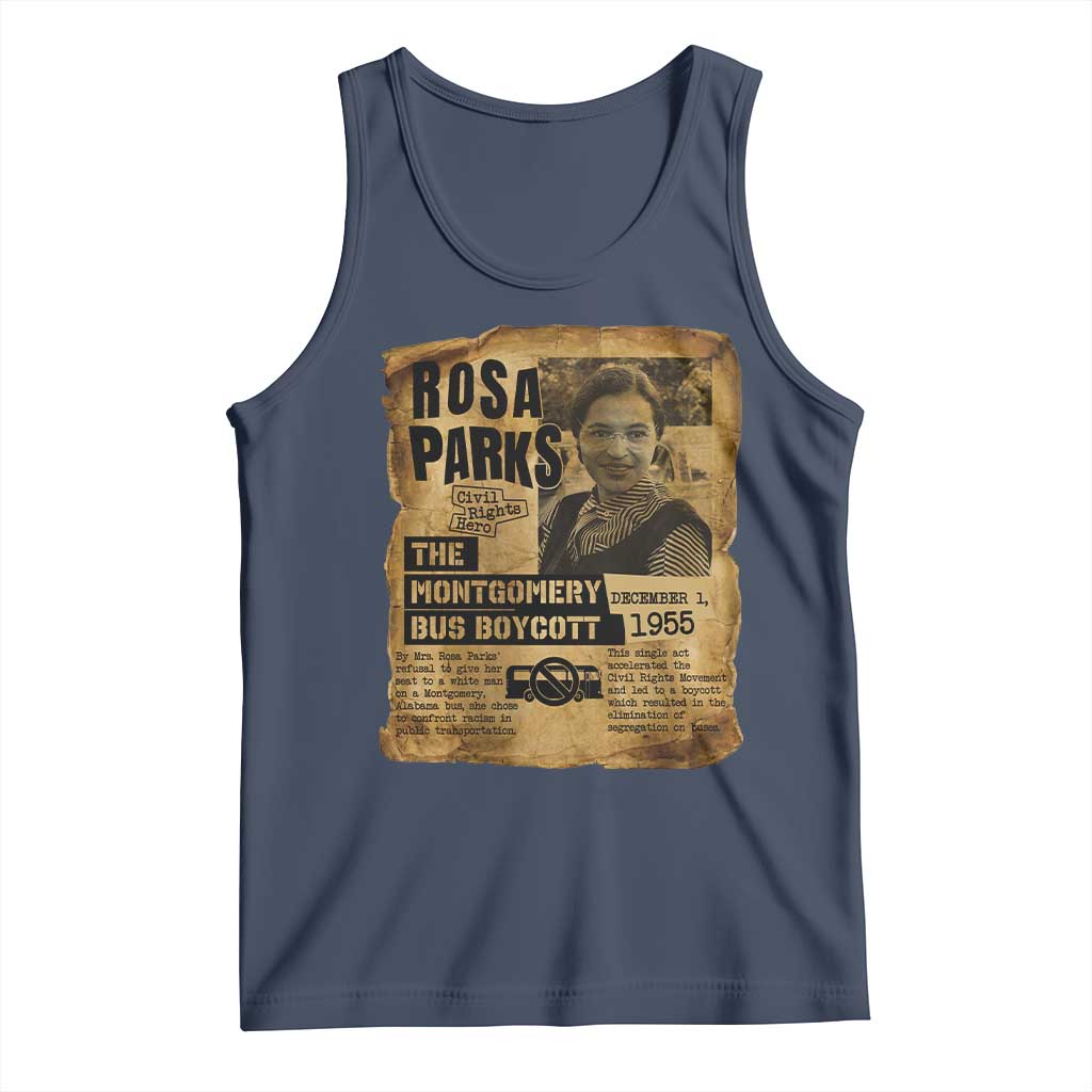 Vintage Rosa Parks Tank Top Groovy Black History Month