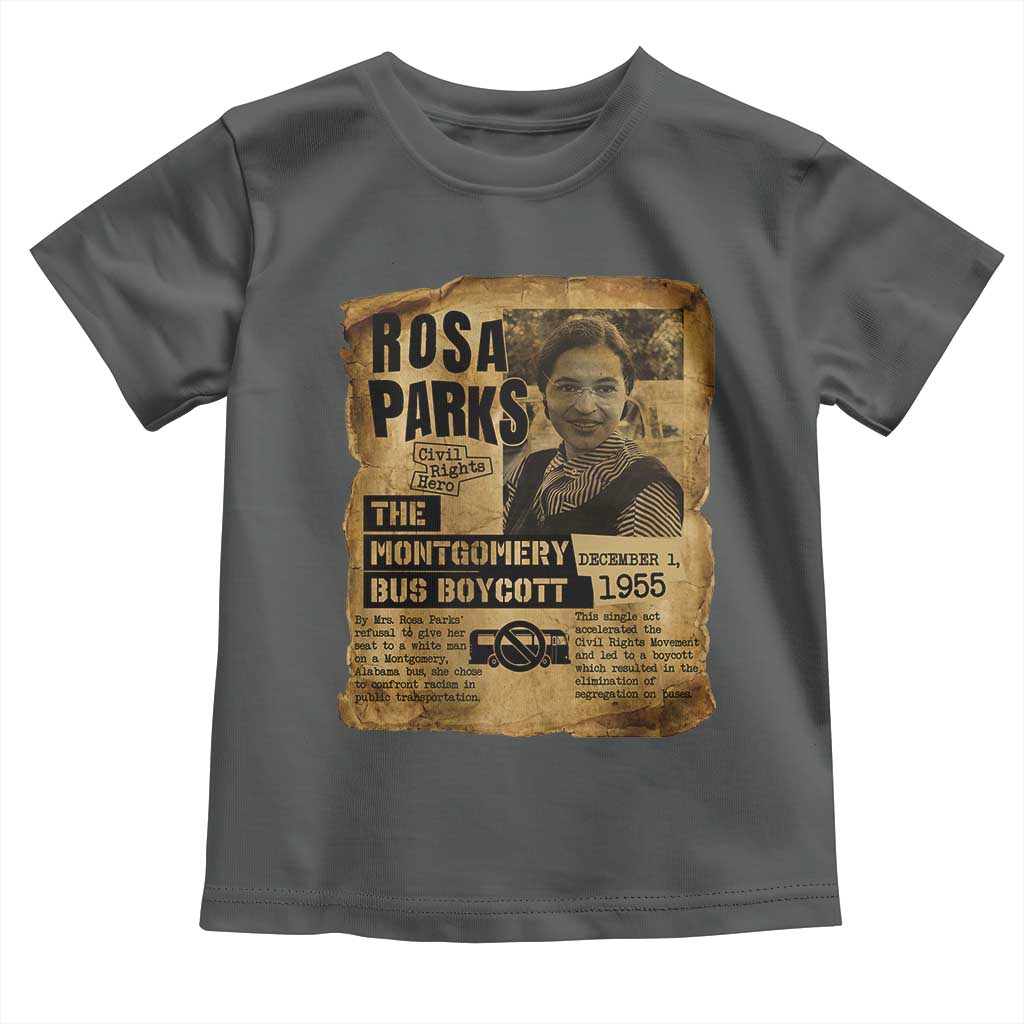 Vintage Rosa Parks Toddler T Shirt Groovy Black History Month