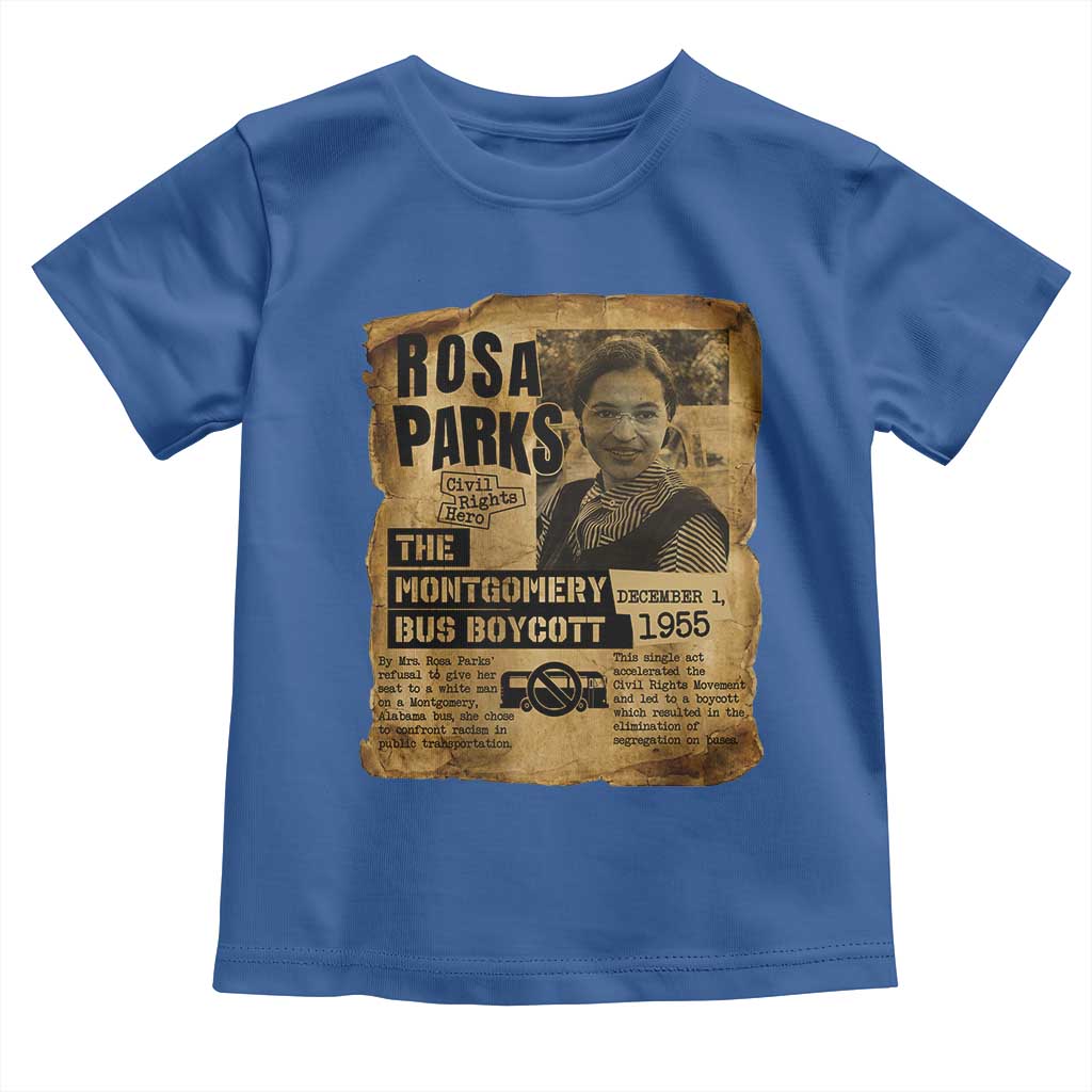 Vintage Rosa Parks Toddler T Shirt Groovy Black History Month