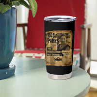 Vintage Rosa Parks Tumbler Cup Groovy Black History Month