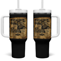 Vintage Rosa Parks Tumbler With Handle Groovy Black History Month