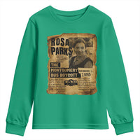 Vintage Rosa Parks Youth Sweatshirt Groovy Black History Month