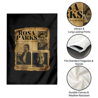Vintage Rosa Parks Garden Flag Women Empowerment Inspirational Quote