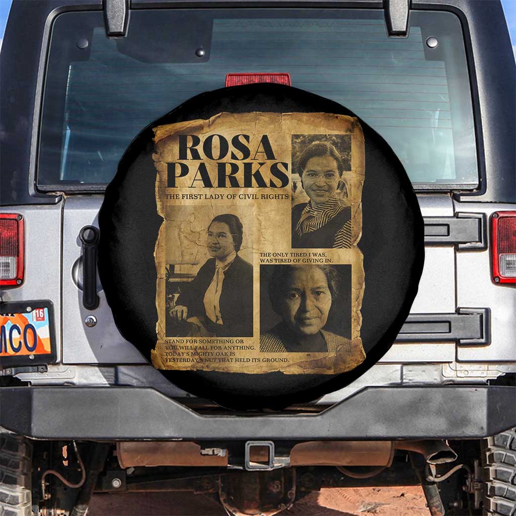 Vintage Rosa Parks Spare Tire Cover Women Empowerment Inspirational Quote